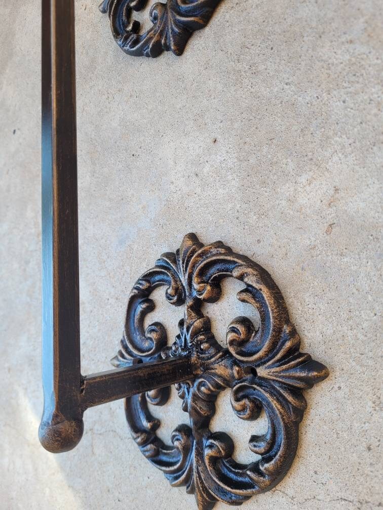Door pull, gate pull| PICK YOUR COLOR | Old World | Cast Iron steel door handle | Gate Handle, original design, castle, FleurDeLisJunkie |
