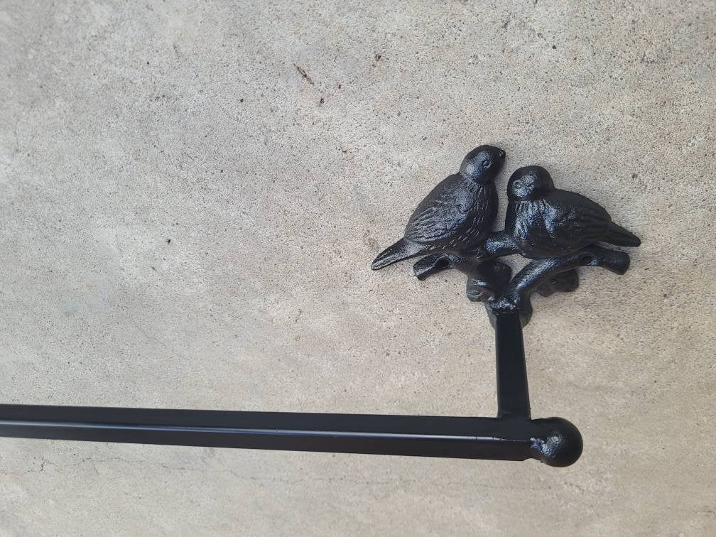 Metal Towel Bar for Bathrooom, Bath Fixture. Bird towel rack. Original design.