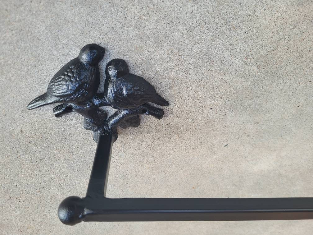 Metal Towel Bar for Bathrooom, Bath Fixture. Bird towel rack. Original design.