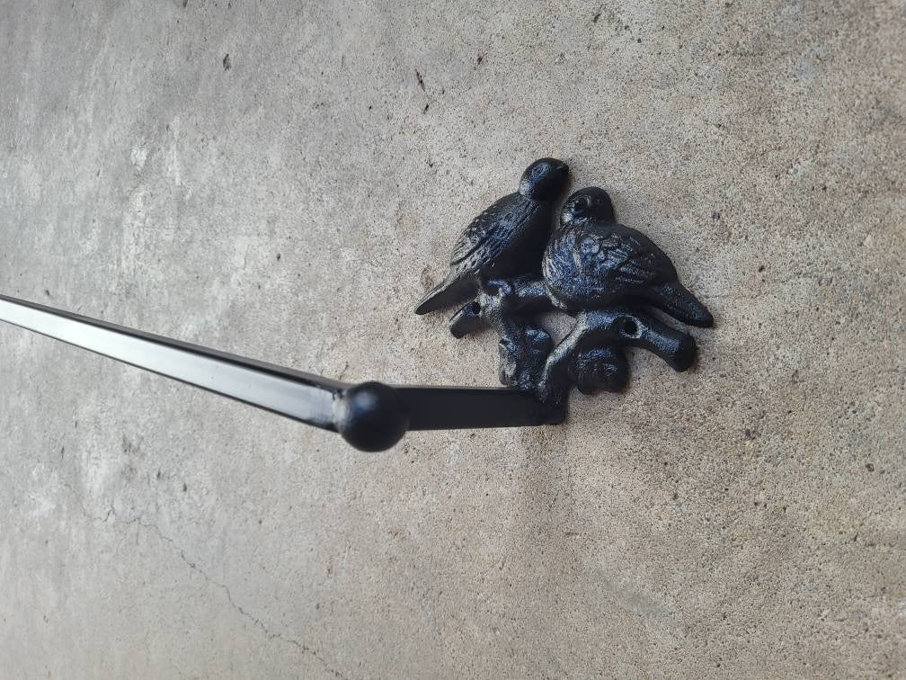 Metal Towel Bar for Bathrooom, Bath Fixture. Bird towel rack. Original design.