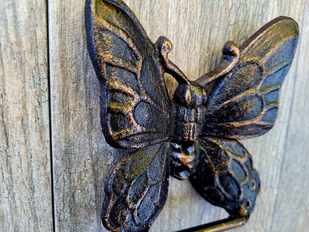 Butterfly Toilet Paper Holder, PICK your COLOR, Toilet Tissue Holder, Nature, Wall Hook, Decor, Bathroom Bath fixture, hardware, handmade TP