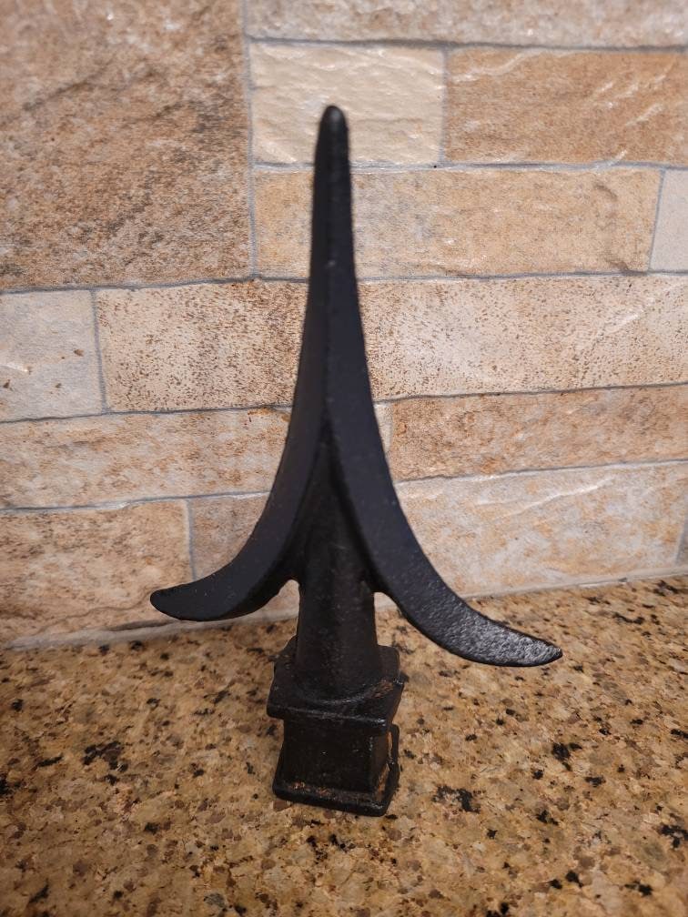 Cast Iron Fleur De Lis Finial| PICK YOUR COLOR | Fence Decor, French Country Home Decor, Garden Backyard Decor, Fencing Supplies Top Rail