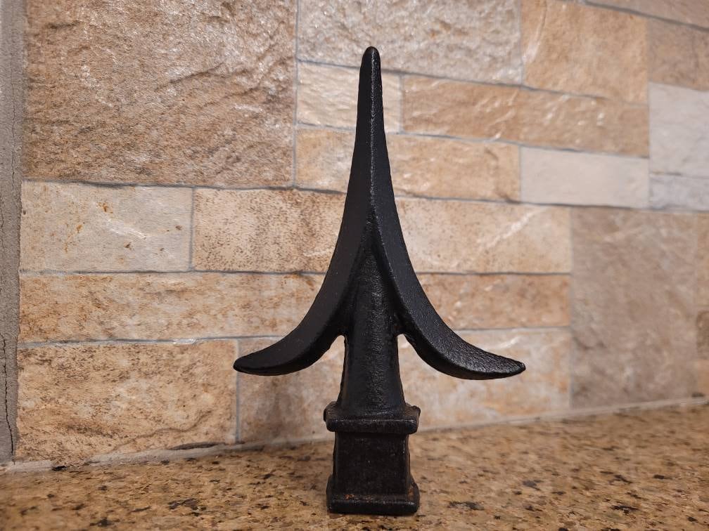 Cast Iron Fleur De Lis Finial| PICK YOUR COLOR | Fence Decor, French Country Home Decor, Garden Backyard Decor, Fencing Supplies Top Rail