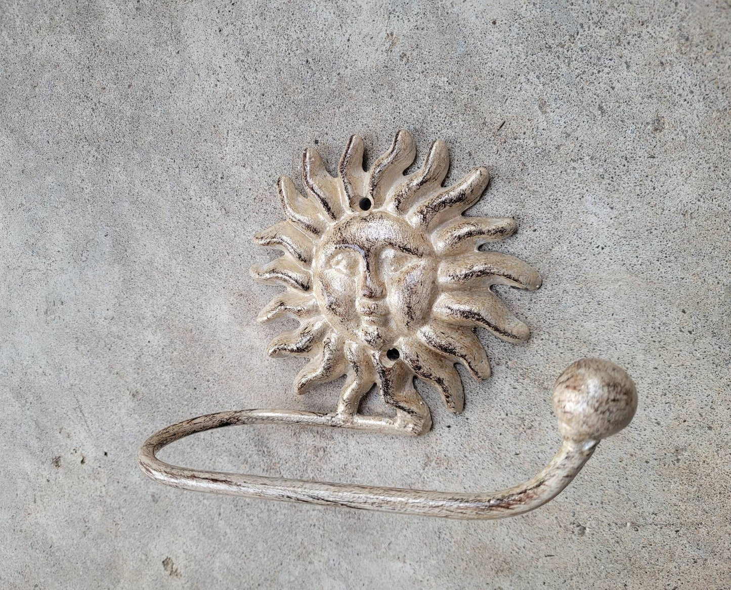 Sun Toilet Paper Holder, TP Holder, Toilet Tissue Holder, towel Wall Hook hanger, Iron Sun TP holder, Celestial Bathroom, Moon