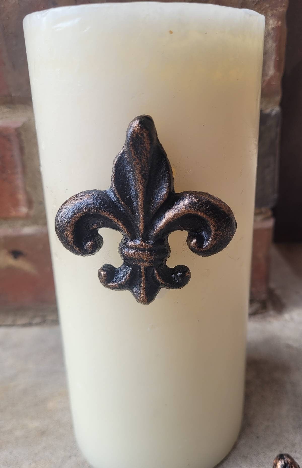 Set of 4 Fleur de Lis Candle Pins | PICK YOUR COLOR | Old World | French Country | FleurDeLisJunkie | Medieval | New Orleans | Fleur De Lis