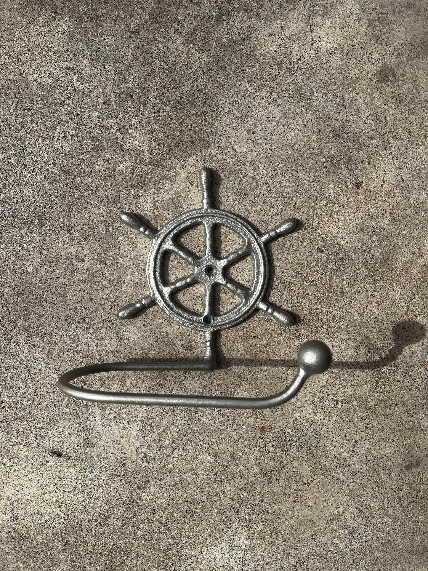 Ship Wheel Toilet Paper Holder, PICK your COLOR, TP Holder, Toilet Tissue Holder, Boat Wall Hook, Beach Cottage, Lake house bathroom decor,