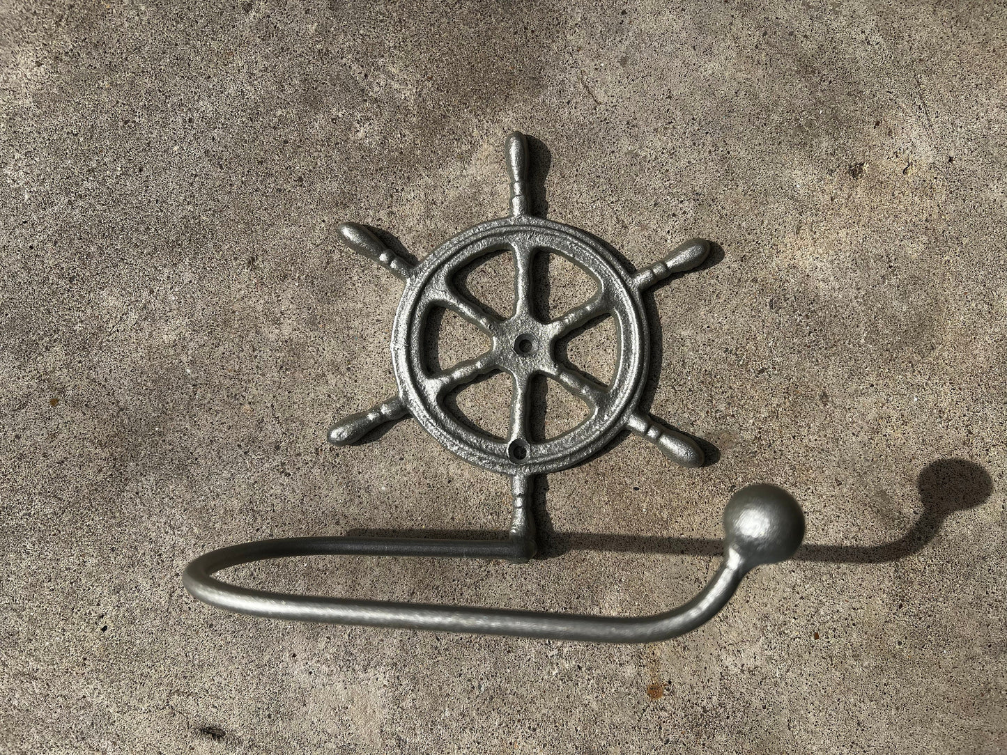 Ship Wheel Toilet Paper Holder, PICK your COLOR, TP Holder, Toilet Tissue Holder, Boat Wall Hook, Beach Cottage, Lake house bathroom decor,