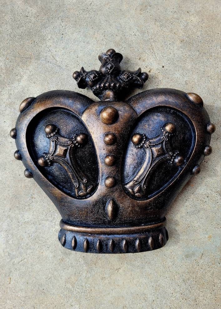 Crown Wall Plaque | PICK YOUR COLOR | Medieval | Old World | King | FleurDeLisJunkie | Queen | Wall Crown | Royal | Princess | Castle Decor
