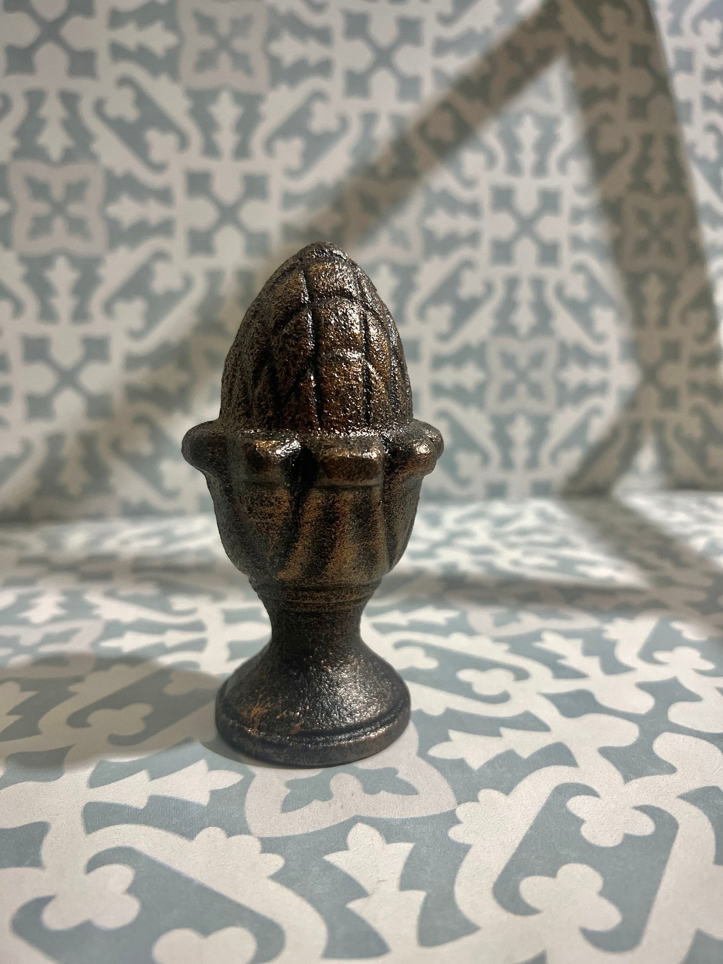 Cast Iron Pineapple Spear Finial Decor | PICK YOUR COLOR | Hardware Garden Backyard Decor Supplies Finials Top, mantle decor, office.