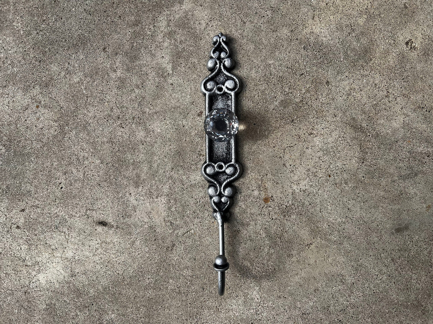 Door knob Wall Hook | PICK YOUR COLOR | Silver Vintage Look | Cast Iron Wall coat Rack | Wall Hanger | FleurDeLisJunkie | Crystal Look