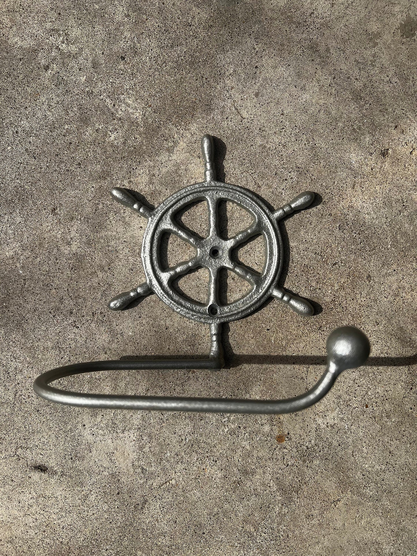 Ship Wheel Toilet Paper Holder, PICK your COLOR, TP Holder, Toilet Tissue Holder, Boat Wall Hook, Beach Cottage, Lake house bathroom decor,