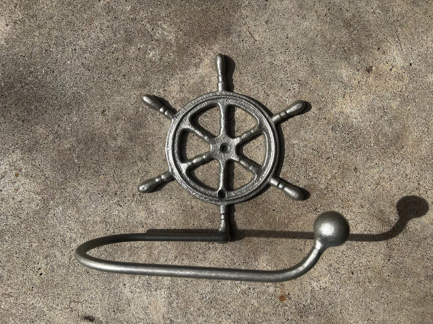 Ship Wheel Toilet Paper Holder, PICK your COLOR, TP Holder, Toilet Tissue Holder, Boat Wall Hook, Beach Cottage, Lake house bathroom decor,