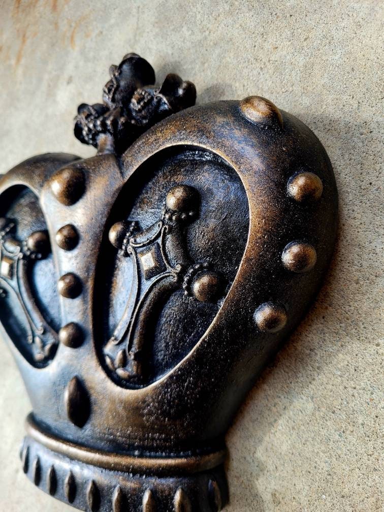 Crown Wall Plaque | PICK YOUR COLOR | Medieval | Old World | King | FleurDeLisJunkie | Queen | Wall Crown | Royal | Princess | Castle Decor