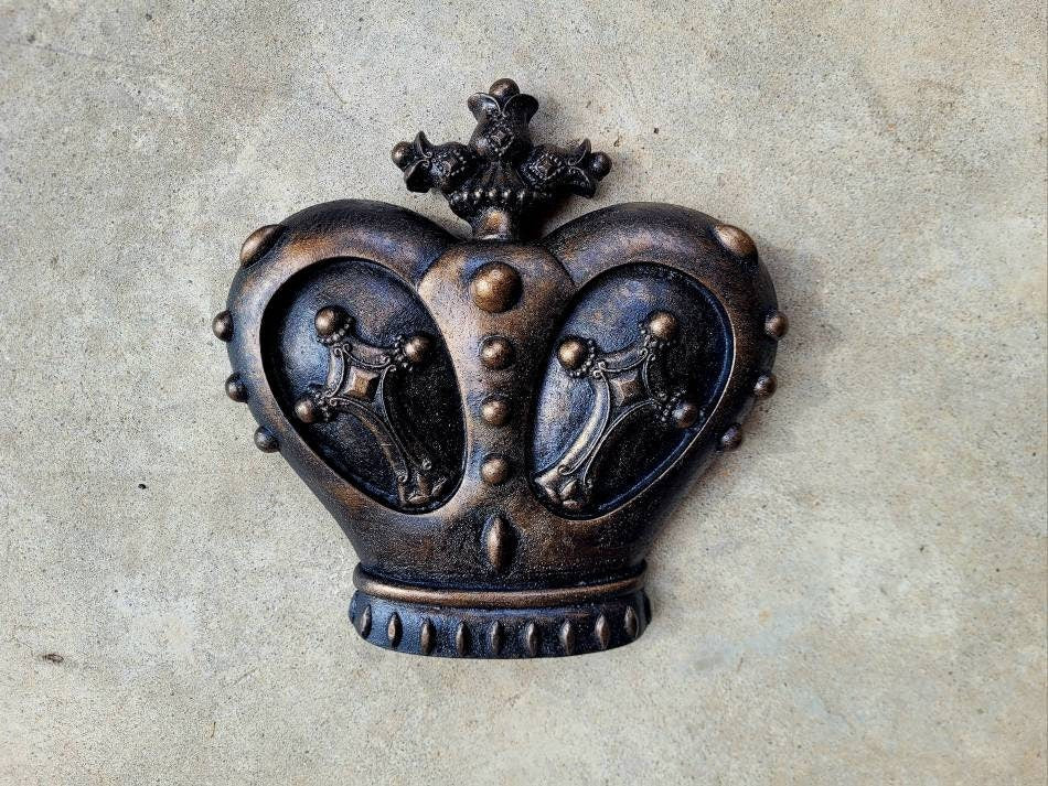 Crown Wall Plaque | PICK YOUR COLOR | Medieval | Old World | King | FleurDeLisJunkie | Queen | Wall Crown | Royal | Princess | Castle Decor