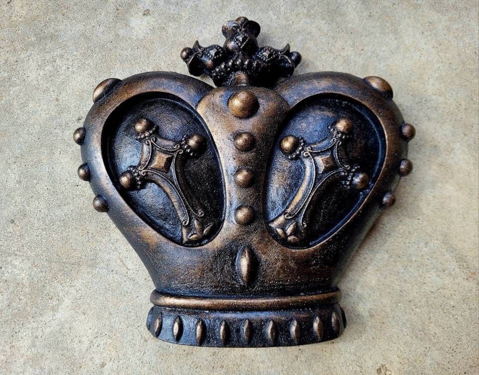 Crown Wall Plaque | PICK YOUR COLOR | Medieval | Old World | King | FleurDeLisJunkie | Queen | Wall Crown | Royal | Princess | Castle Decor