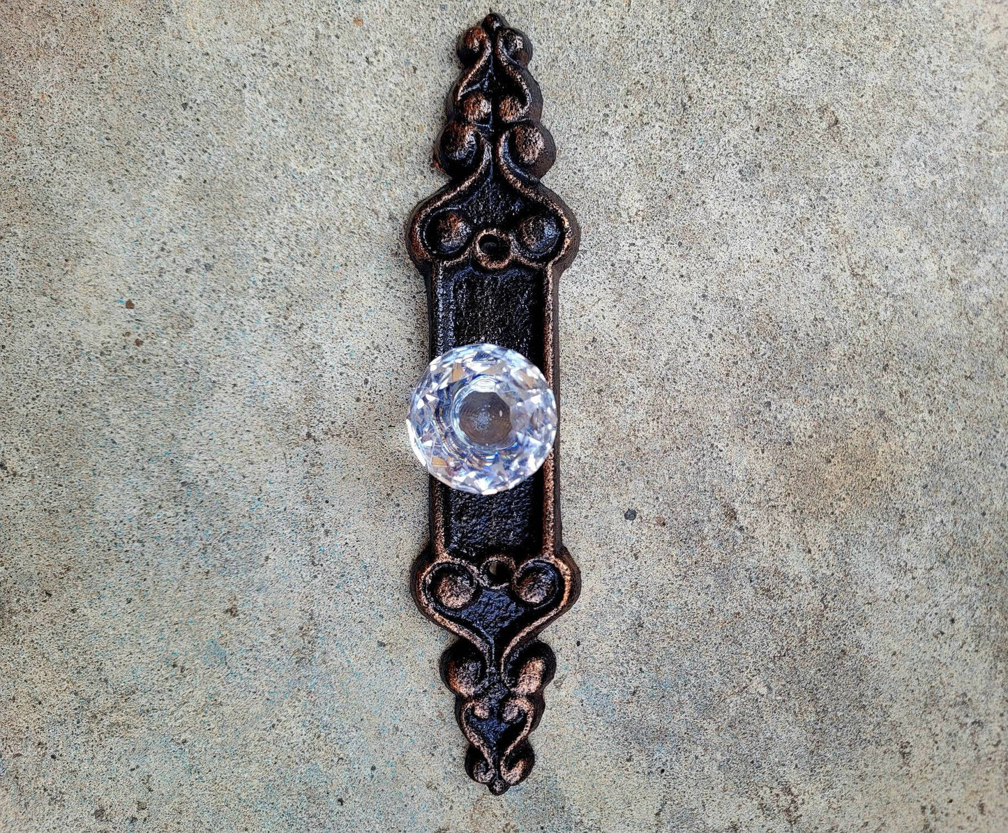 Door knob Wall Hook | Shabby Chic | PICK YOUR COLOR | Cast Iron | Wall Coat Rack | Wall Hanger | FleurDeLisJunkie | Farmhouse | Crystal Look