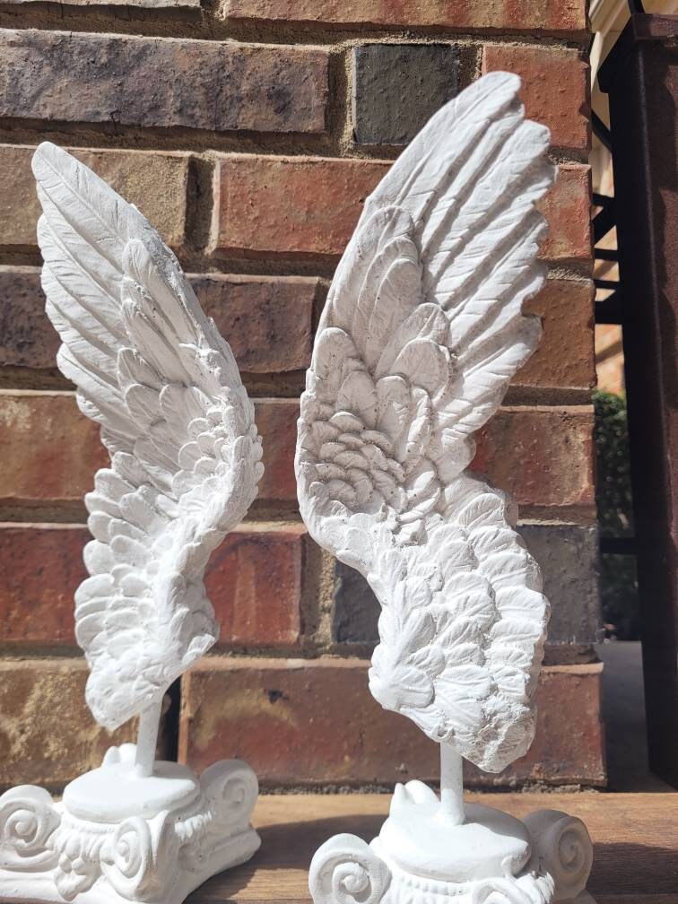 Angel Wings Decor for Old World, PICK YOUR COLOR, Transitional decor, Christian, tabletop decor, ornate decor, gold
