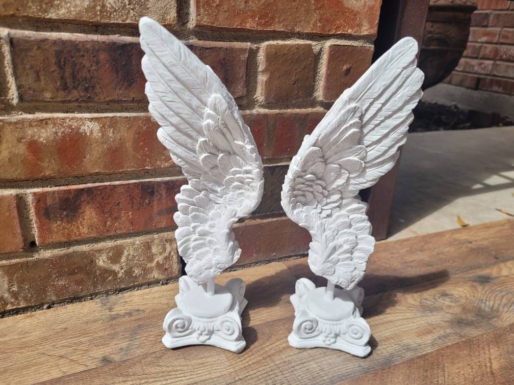Angel Wings Decor for Old World, PICK YOUR COLOR, Transitional decor, Christian, tabletop decor, ornate decor, gold