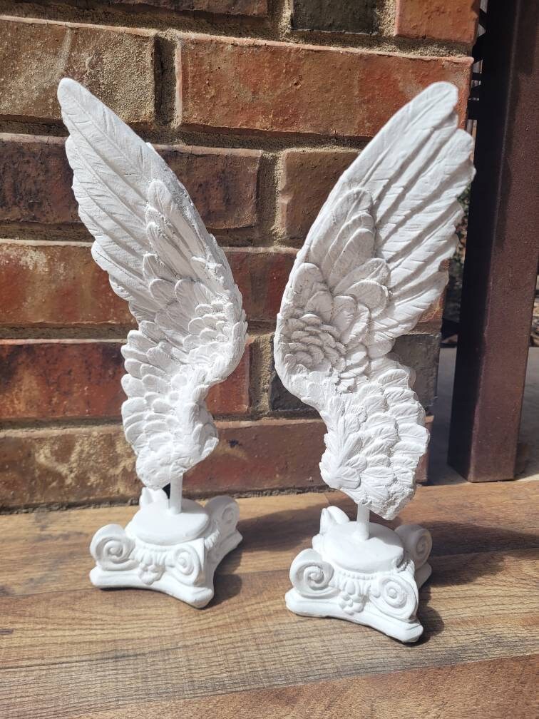 Angel Wings Decor for Old World, PICK YOUR COLOR, Transitional decor, Christian, tabletop decor, ornate decor, gold