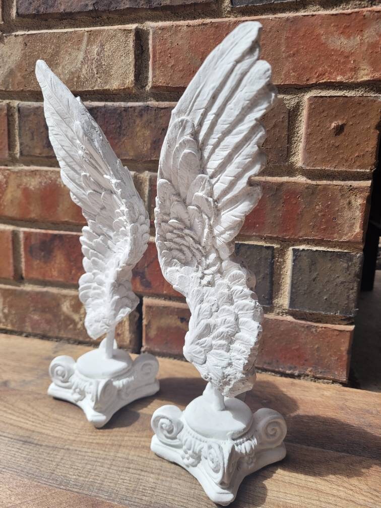 Angel Wings Decor for Old World, PICK YOUR COLOR, Transitional decor, Christian, tabletop decor, ornate decor, gold