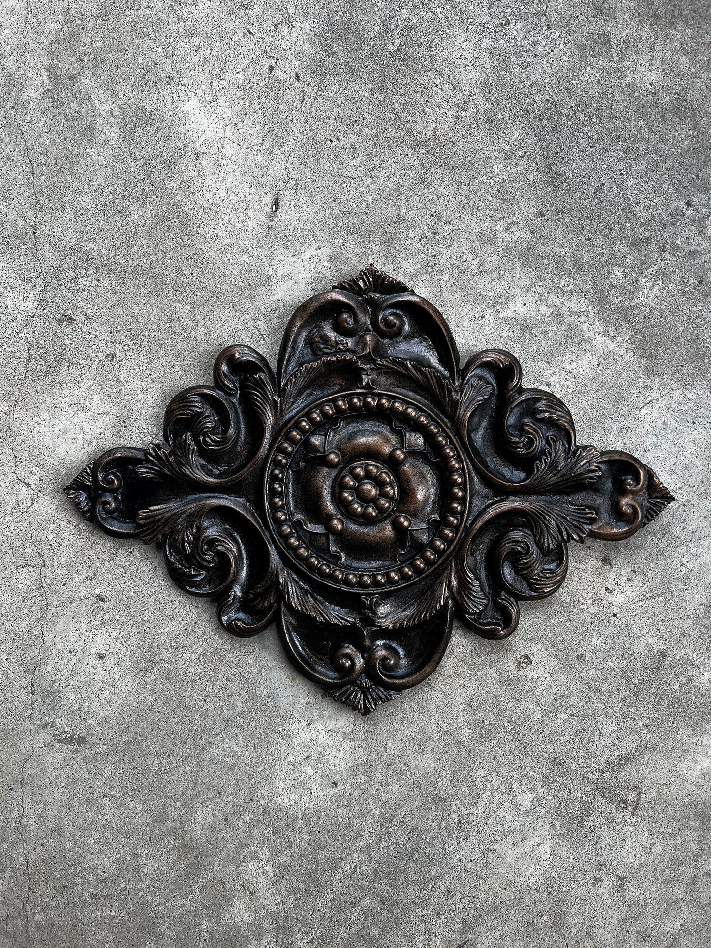 Architectural Wall Medallion | Wall Plaque | Plaster | Home Decor | PICK YOUR COLOR | FleurDeLisJunkie | French Country | Tuscan Wall Decor