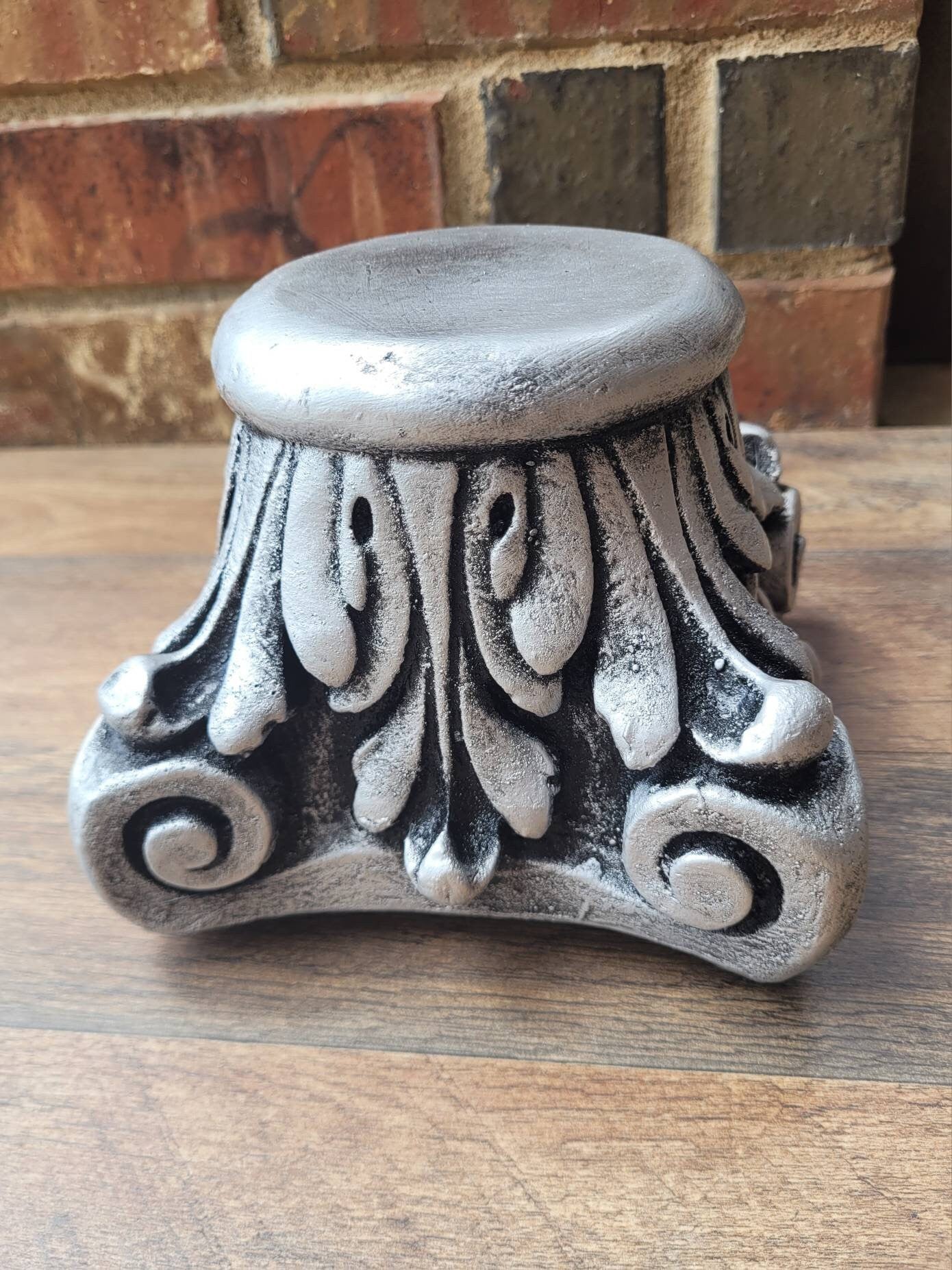 Capital Pillar Candle Holder - PICK YOUR COLOR - Column Pedestal Top, Rose Bowl Riser - Old World, Tuscan, Traditional, Home Decor, Pillar