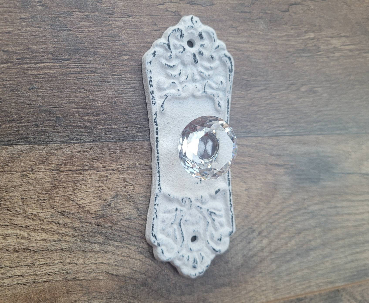 Crystal Look Doorknob Wall Hook | PICK YOUR COLOR | Rustic | Cast Iron | Coat Rack Wall Hanger | FleurDeLisJunkie | Tuscan Vintage look
