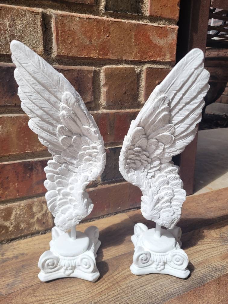 Angel Wings Decor for Old World, PICK YOUR COLOR, Transitional decor, Christian, tabletop decor, ornate decor, gold