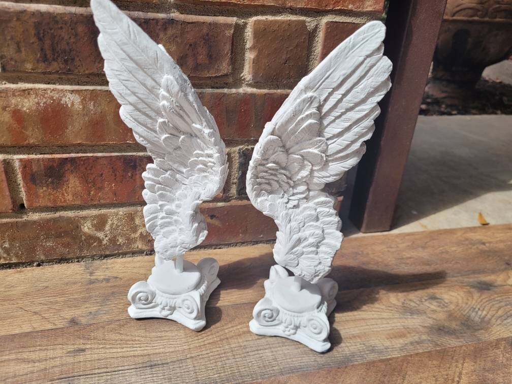 Angel Wings Decor for Old World, PICK YOUR COLOR, Transitional decor, Christian, tabletop decor, ornate decor, gold
