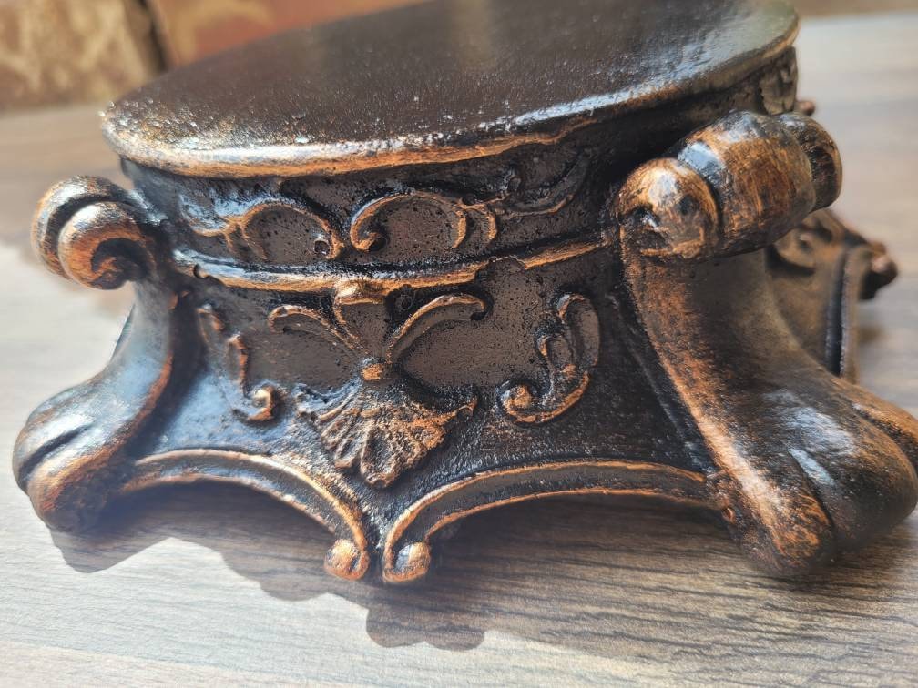 Capital Candle Holder | PICK YOUR COLOR | Candle Riser | Pedestal Top | Rustic Candle Holder | Pillar Candle Holder | FleurDeLisJunkie |