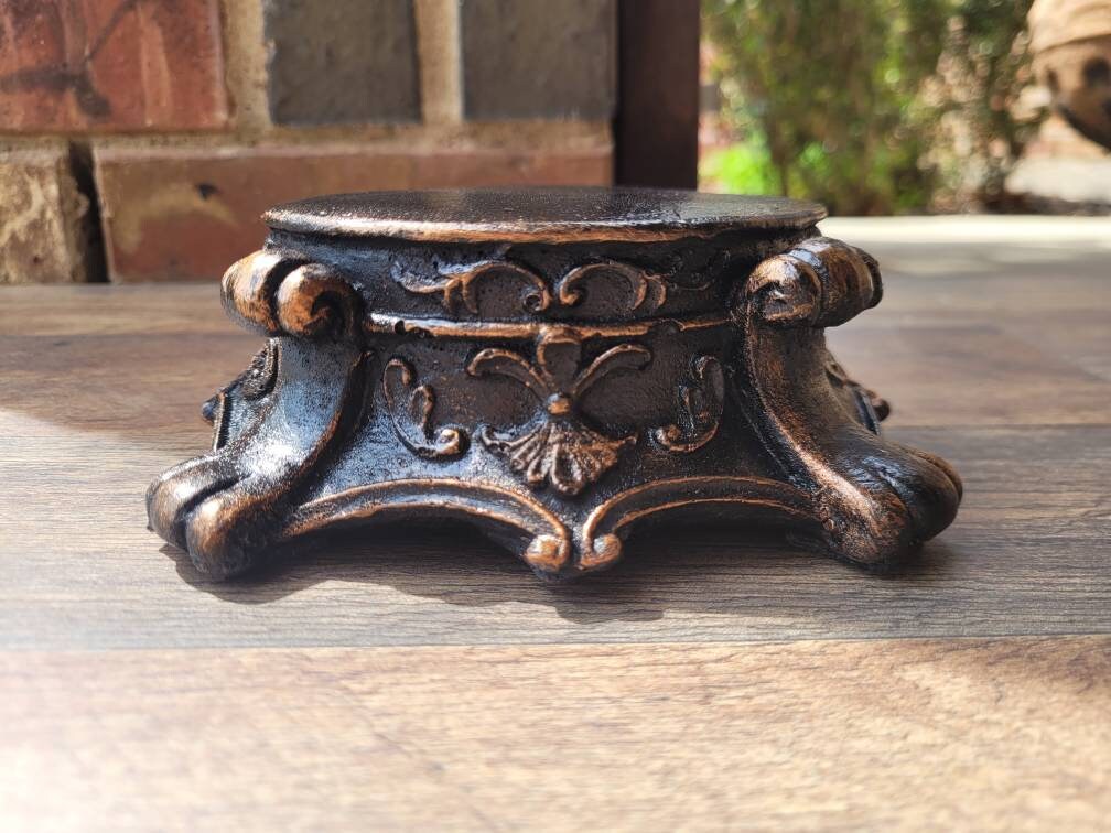 Capital Candle Holder | PICK YOUR COLOR | Candle Riser | Pedestal Top | Rustic Candle Holder | Pillar Candle Holder | FleurDeLisJunkie |
