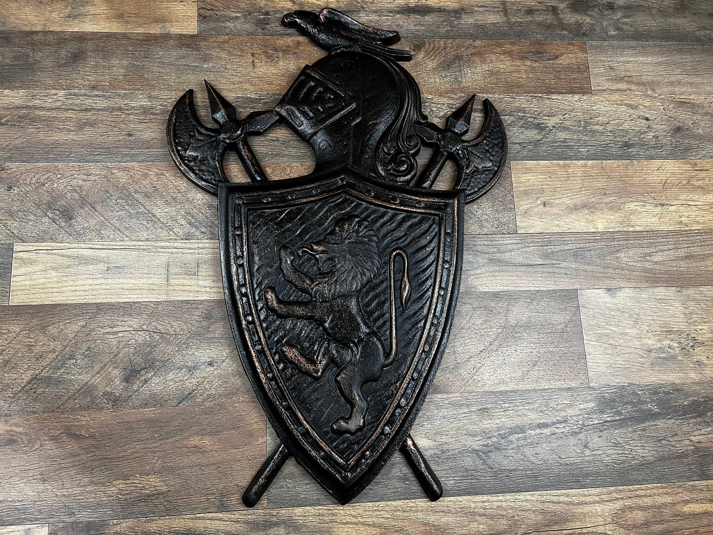 Lion Shield Knight Shield Eagle Shield Medieval Wall Decor | PICK YOUR COLOR | Metal Art Fleur de Lis Coat of Arms FleurDeLisJunkie Royal