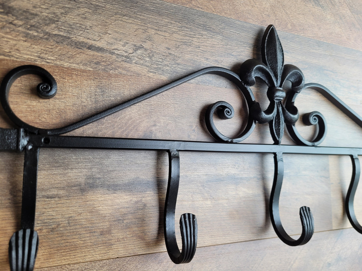 Fleur de Lis Wall Hook Metal Coat Rack | PICK YOUR COLOR | Iron Hat Rack Wall Organizer | Mud Room Hook Farmhouse Wall Hook FleurDeLisJunkie