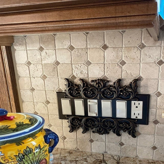 Handmade Six Rocker Switch Plate Cover