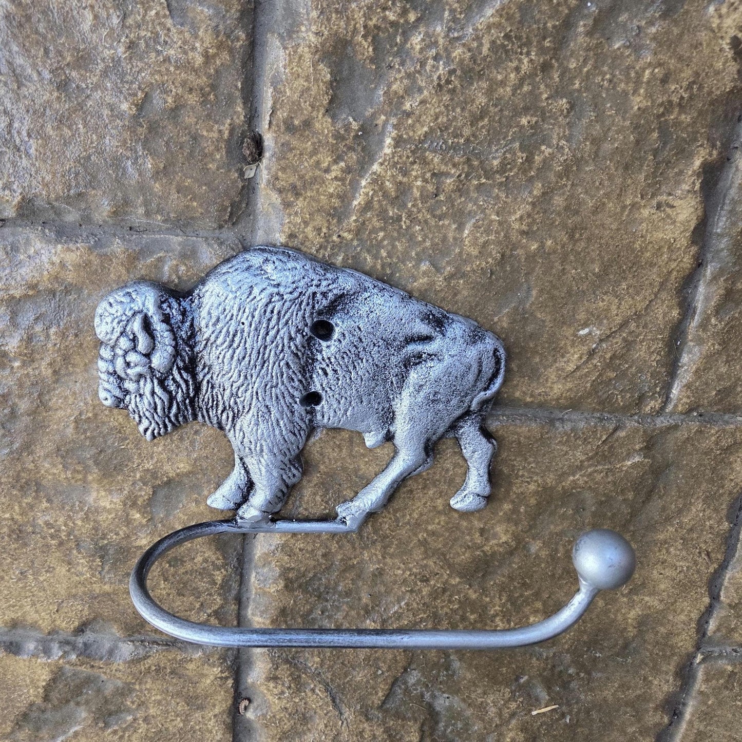 Bison Buffalo Bathroom Toilet Paper Holder