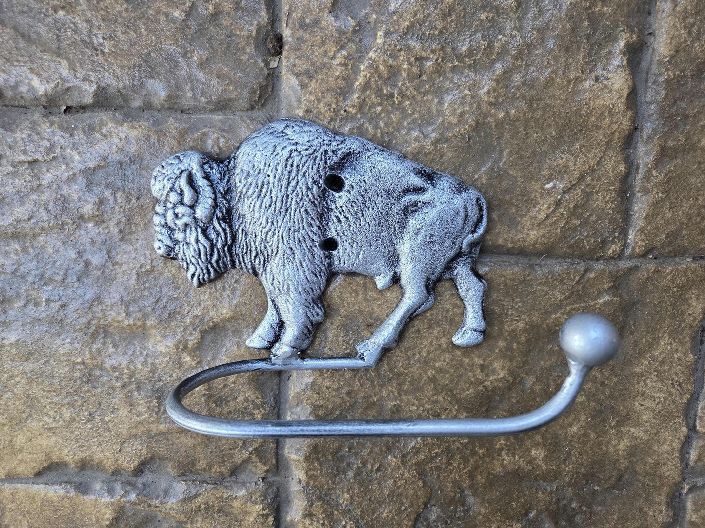Bison Buffalo Bathroom Toilet Paper Holder