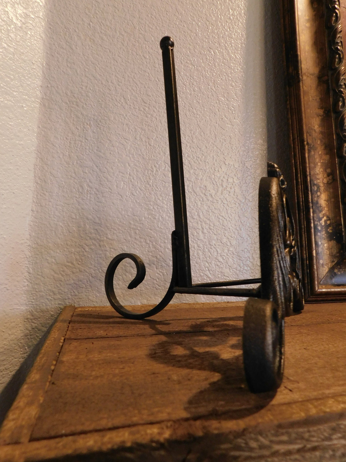 Heavy Iron Easel | PICK YOUR COLOR | Fleur de Lis | Crown | Tuscan | Medieval | Picture stand | FleurDeLisJunkie | Art Display Stand | New