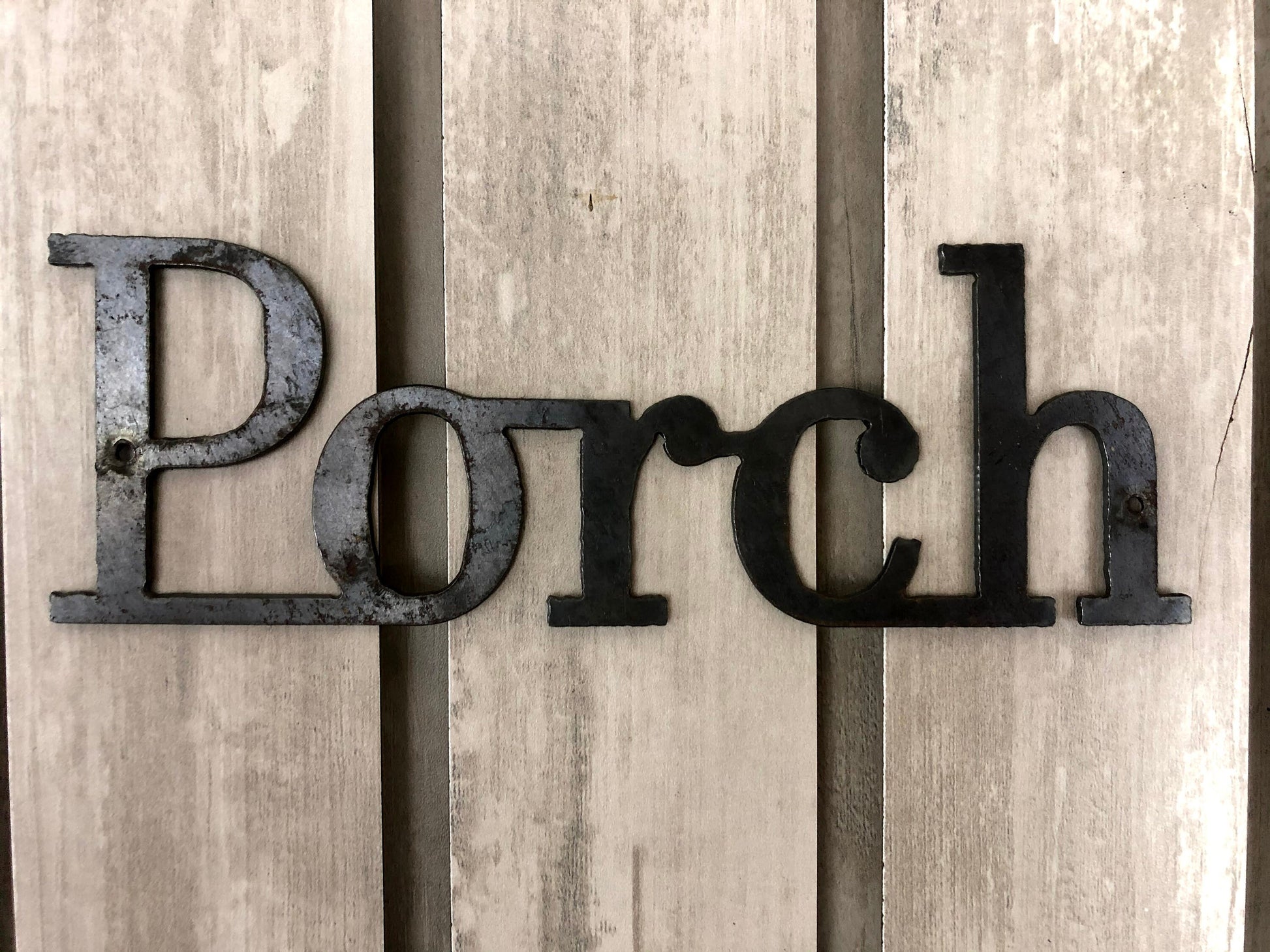 Front Porch sign made of Steel. PICK YOUR COLOR. Metal wall art. Porch decor. Rustic Farmhouse home accessories | FleurDeLisJunkie