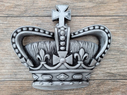 Crown Wall Plaque | PICK YOUR COLOR | Castle | Medieval | Old World | King | FleurDeLisJunkie | Queen Wall Crown | Royal | Princess Silver