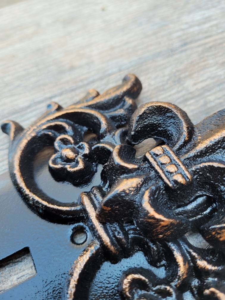 Metal Single Toggle Fleur de Lis Light Switch Plate Cover - PICK YOUR COLOR - Custom One Gang tuscan oil rubbed bronze, original design