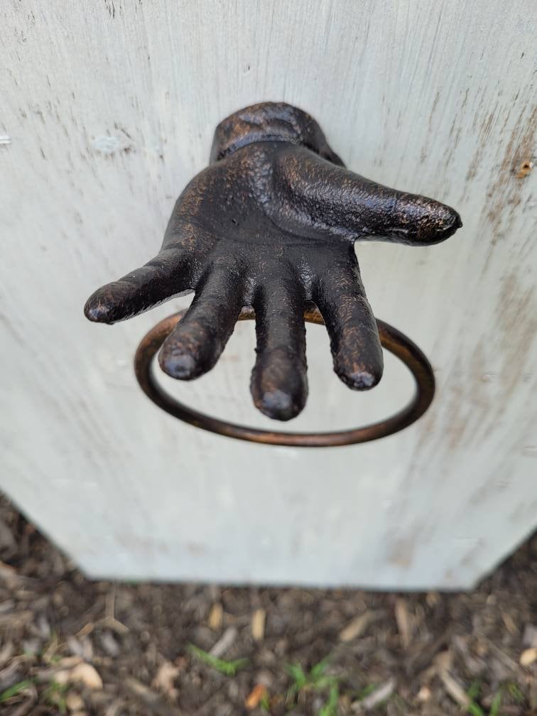 Towel Ring | Hand Towel Ring | Cast Iron Towel Ring | Modern Towel Hanger | Bathroom Fixture | Fleurdelisjunkie, Hardware