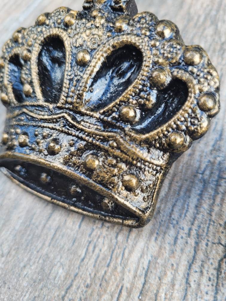 Set of 3 Crown Candle Pins | PICK YOUR COLOR | Candle Picks | Candle Jewelry | Royal Crown Medieval decor, Tuscan, Old World, Queen King