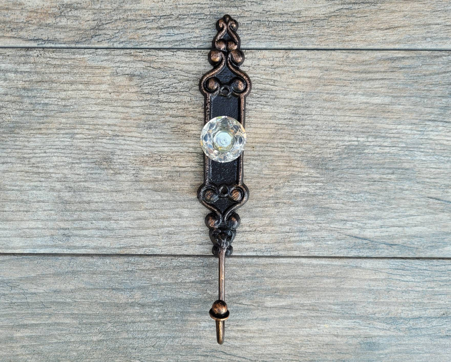 Door knob Wall Hook | PICK YOUR COLOR | Shabby Chic | Cast Iron Wall coat Rack | Wall Hanger | FleurDeLisJunkie | Farmhouse | Crystal Look