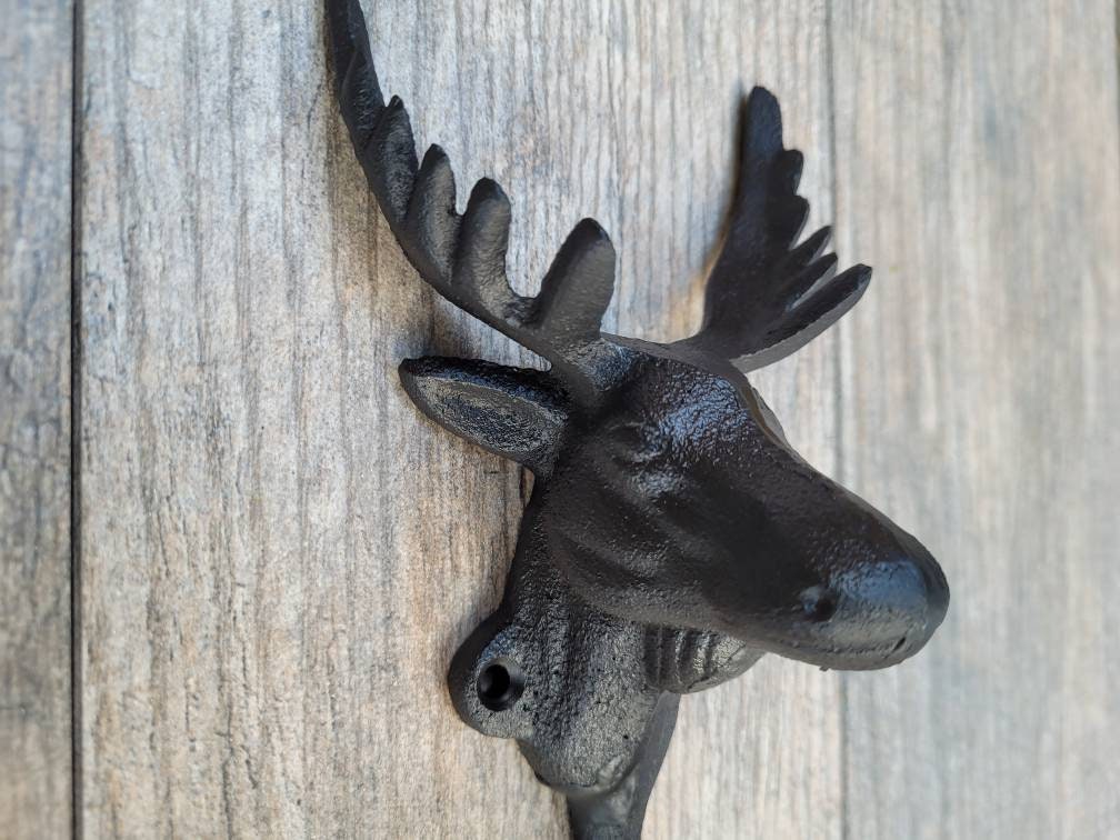 Moose Bathroom Toilet Paper Holder, PICK your COLOR, TP Holder, Towel rack, Wall Hook. Ranch cabin, Rustic Bath fixture Antlers, Tissue