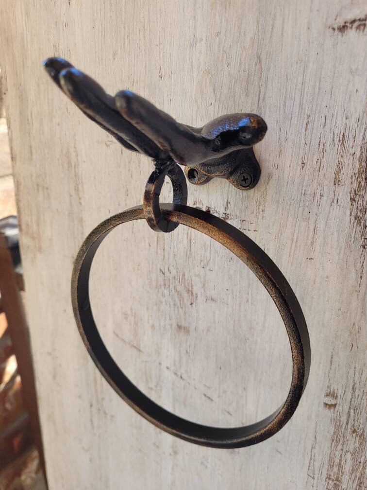 Cast iron best sale towel ring