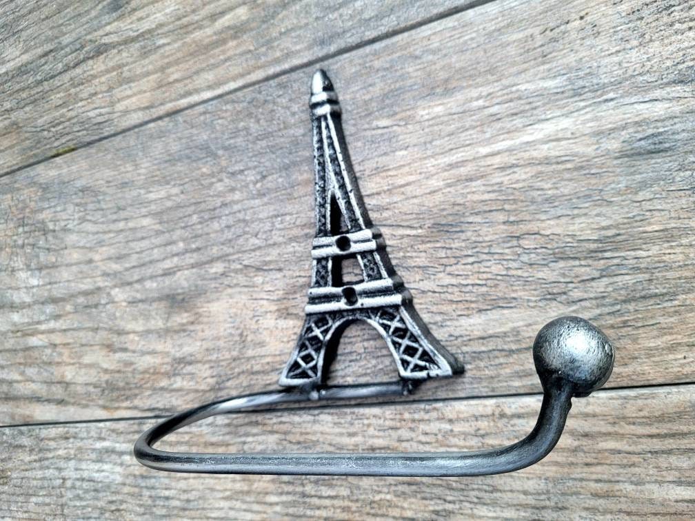 Eiffel Tower Toilet Paper Holder | Pick your COLOR | TP Hanger | French Bathroom | FleurDeLisJunkie | TP Holder, Medieval, France bath decor