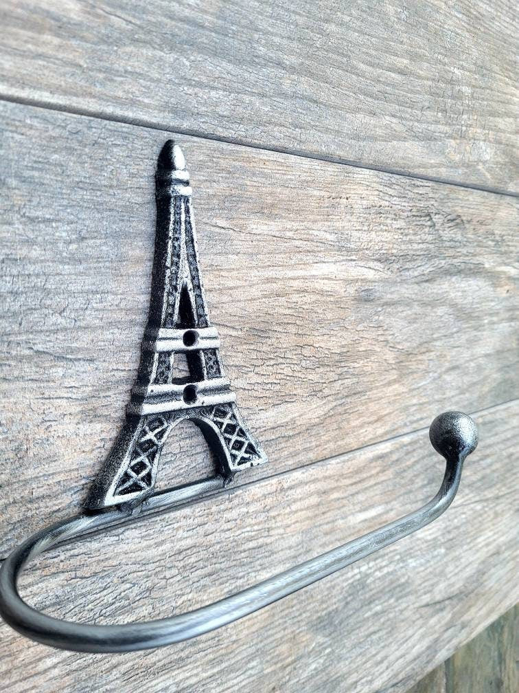 Eiffel Tower Toilet Paper Holder | Pick your COLOR | TP Hanger | French Bathroom | FleurDeLisJunkie | TP Holder, Medieval, France bath decor