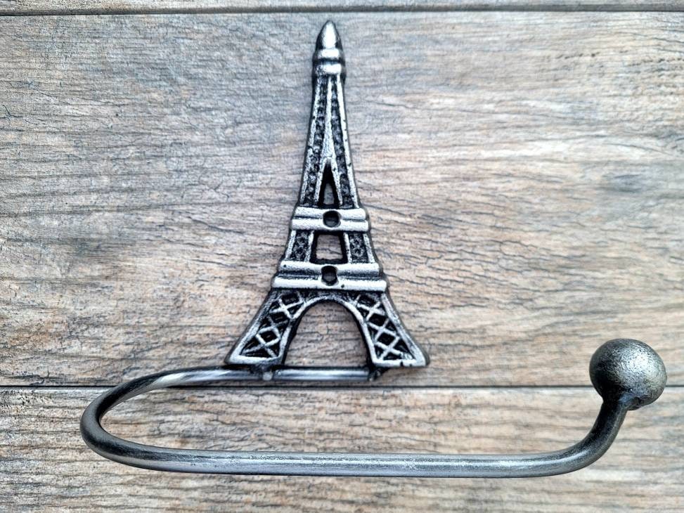 Eiffel Tower Toilet Paper Holder | Pick your COLOR | TP Hanger | French Bathroom | FleurDeLisJunkie | TP Holder, Medieval, France bath decor