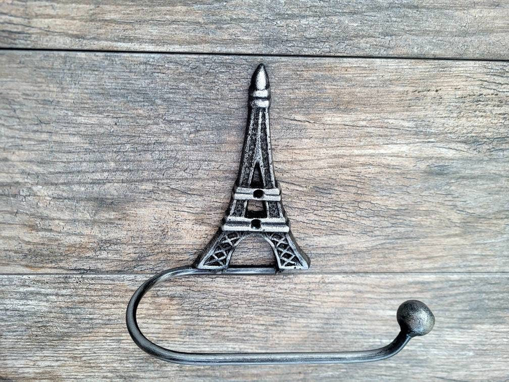 Eiffel Tower Toilet Paper Holder | Pick your COLOR | TP Hanger | French Bathroom | FleurDeLisJunkie | TP Holder, Medieval, France bath decor