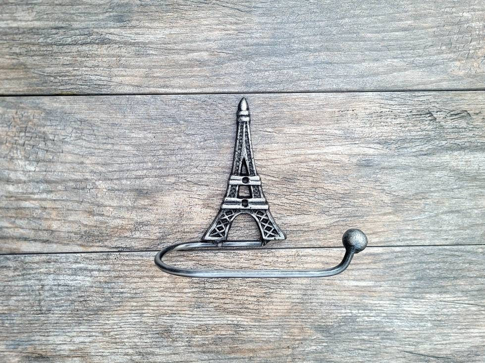 Eiffel Tower Toilet Paper Holder | Pick your COLOR | TP Hanger | French Bathroom | FleurDeLisJunkie | TP Holder, Medieval, France bath decor